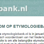 Etymologiebank bevat nu ook plaatsnamen