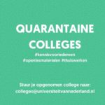 Quarantaine Colleges over taal en meer