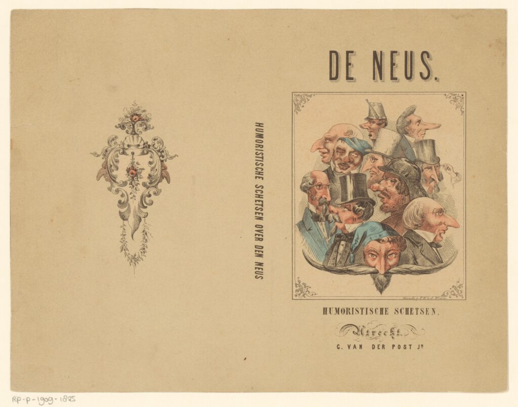 Elf mannenhoofden met verschillende neuzen, Pieter Wilhelmus van de Weijer, 1842 – ca. 1880. Beeld: Rijksstudio.