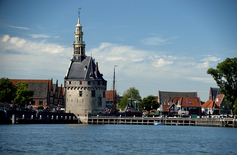 Stadsgezicht van de West-Friese stad Hoorn 