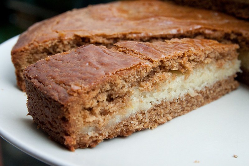 Foto van zelfgemaakte gevulde speculaas.